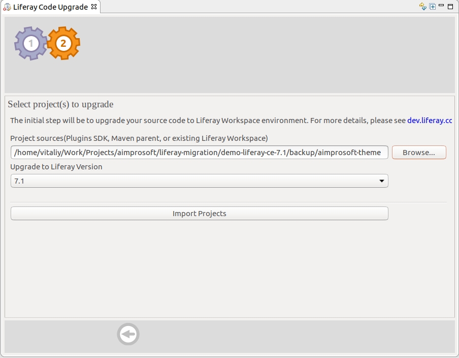 Liferay code upgrade Liferay upgrade verification