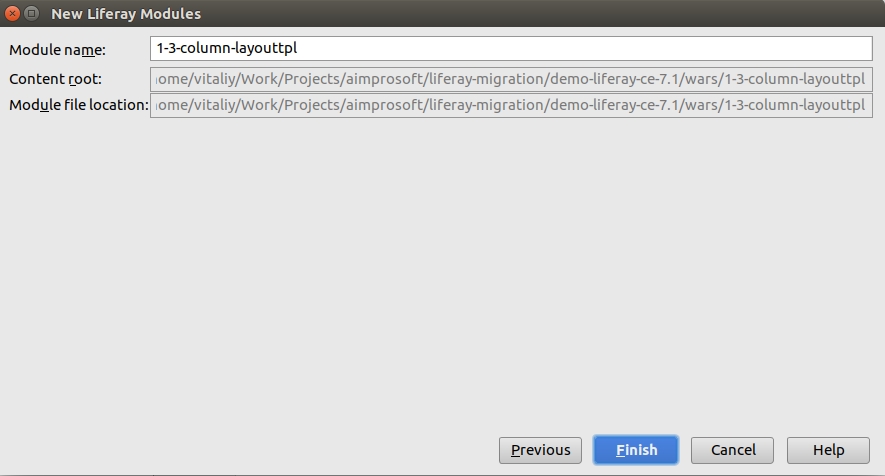 Liferay column layout migration