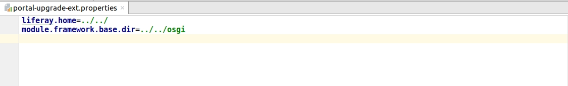 Liferay portal upgrade database ext.properties