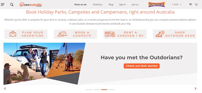 GoSeeAustralia, a platform-based website built on Marketplacer