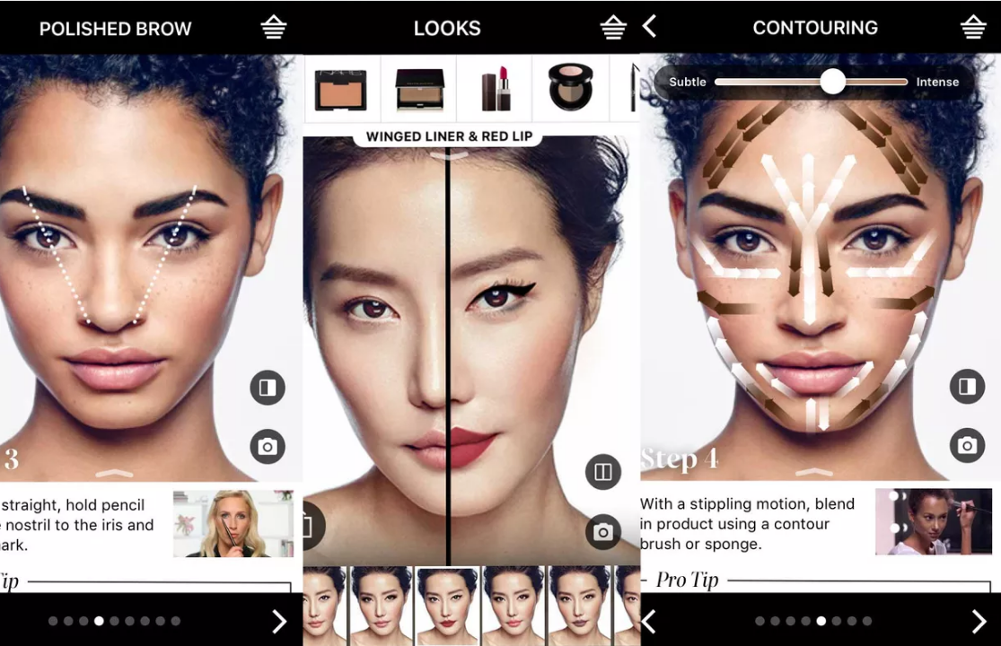 AR in Sephora Virtual Artist app