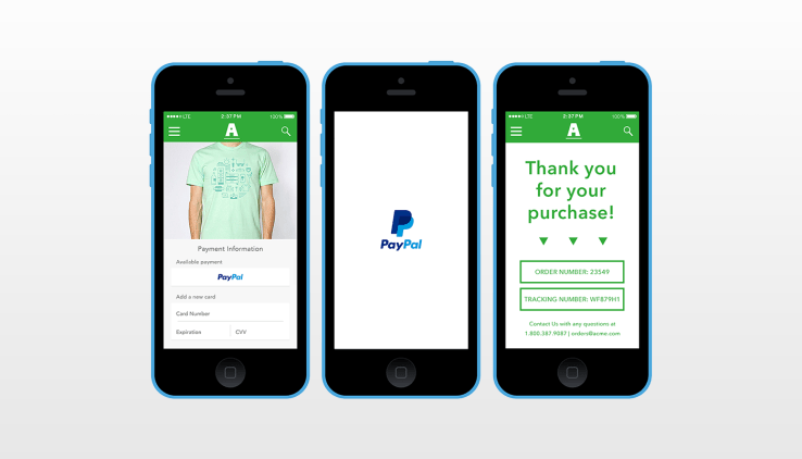 One-click purchase in e-commerce app
