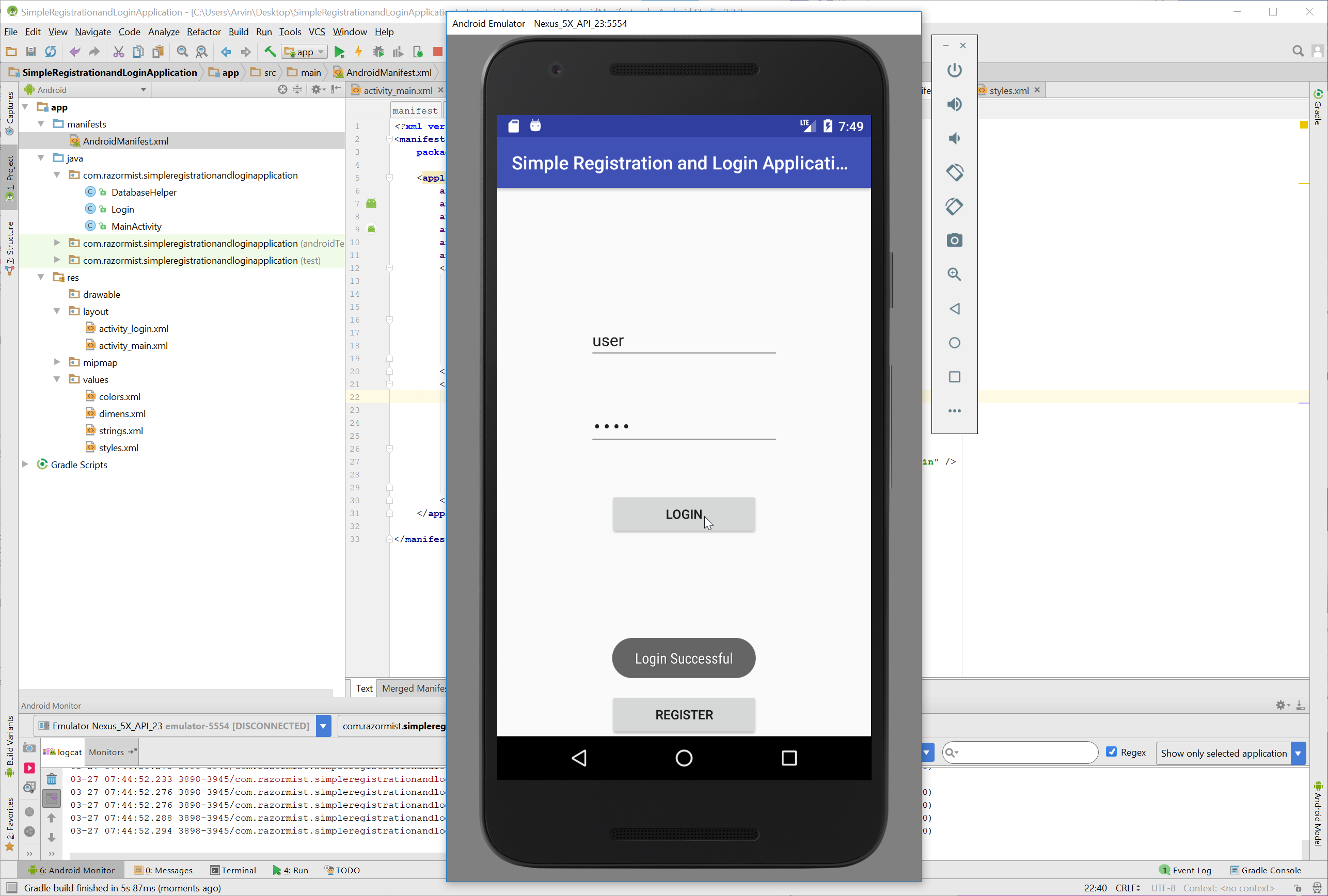 Build android video chat app