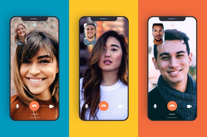 The video chat feature in Bumble
