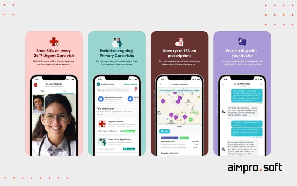 HealthTap created a 'Quora for doctor' system with a feature of appointment booking