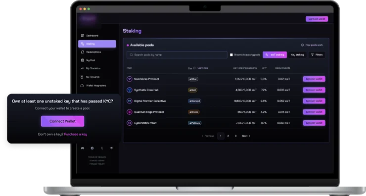 Web Cryptocurrency Solution project mockup