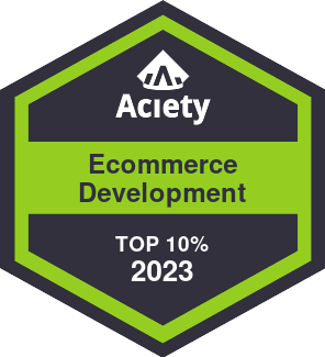 Aciety Ecommerce award