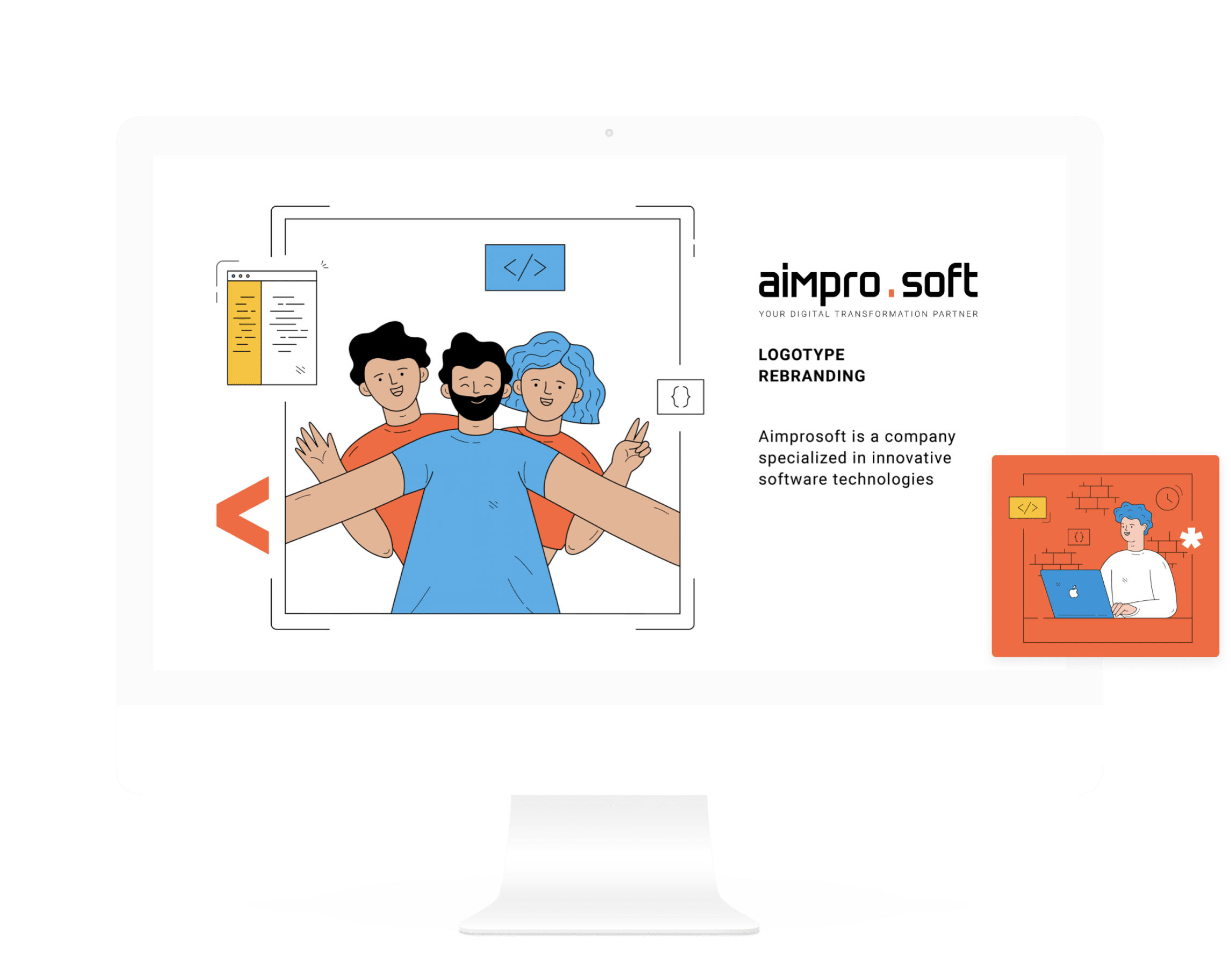 Rebranding of the Aimprosoft company style screenshot