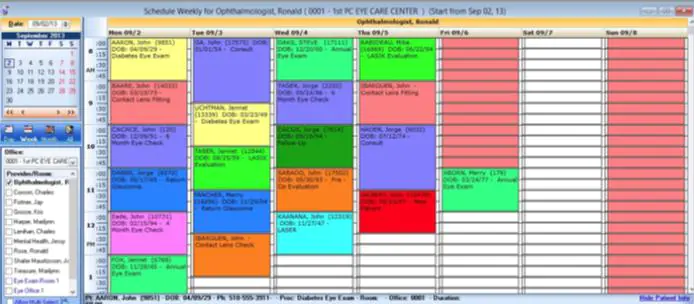 electronic health record system