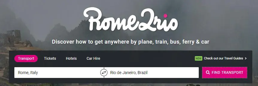 Transport search engine