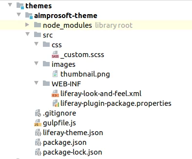Theme files structure