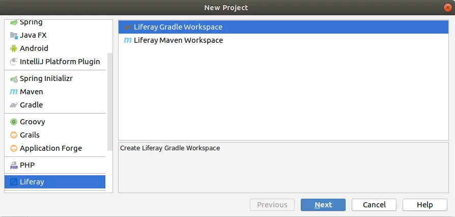 Creating Liferay project by plugin implementation