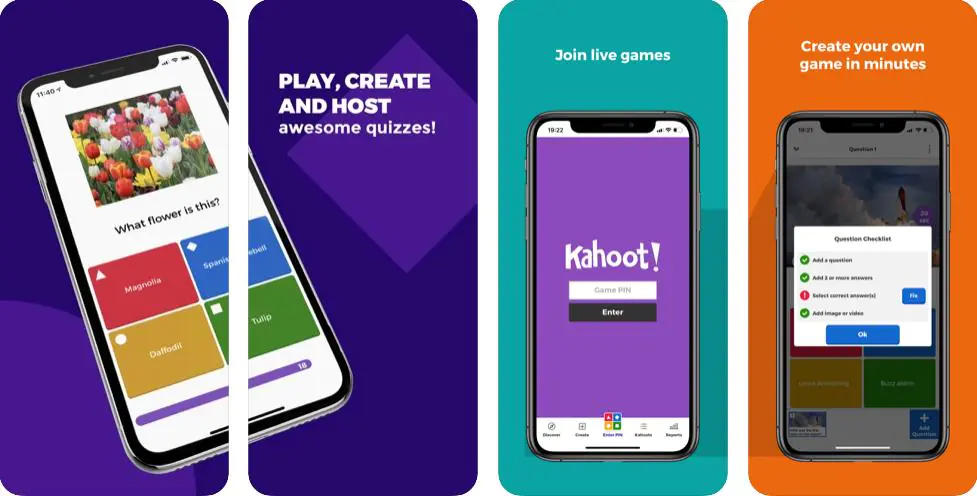 Image 5. Interface of Kahoot! for iOS