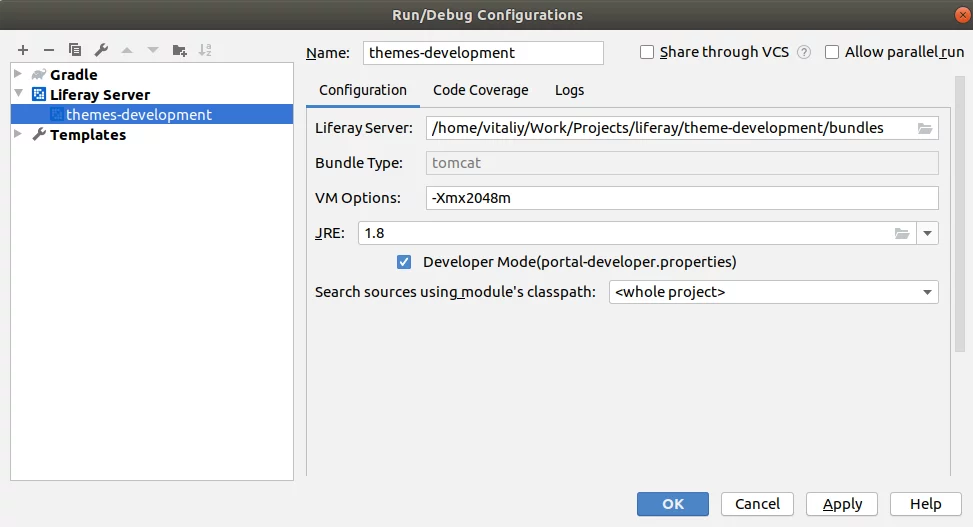 Run/Debug Configuration