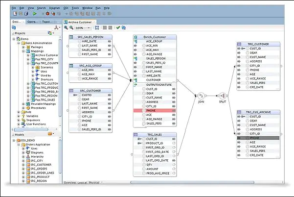Oracle Data Integration interface