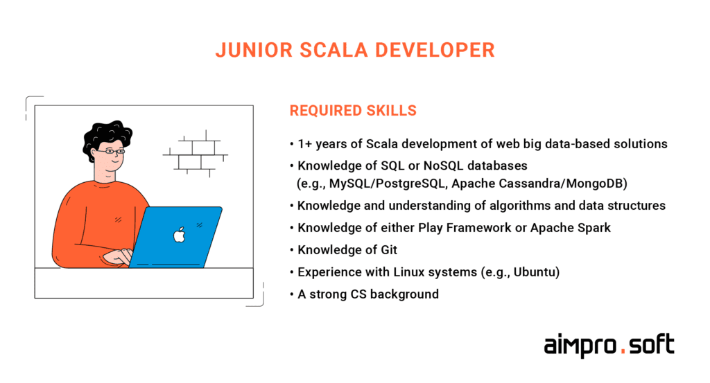 required skills for a junior Scala developer