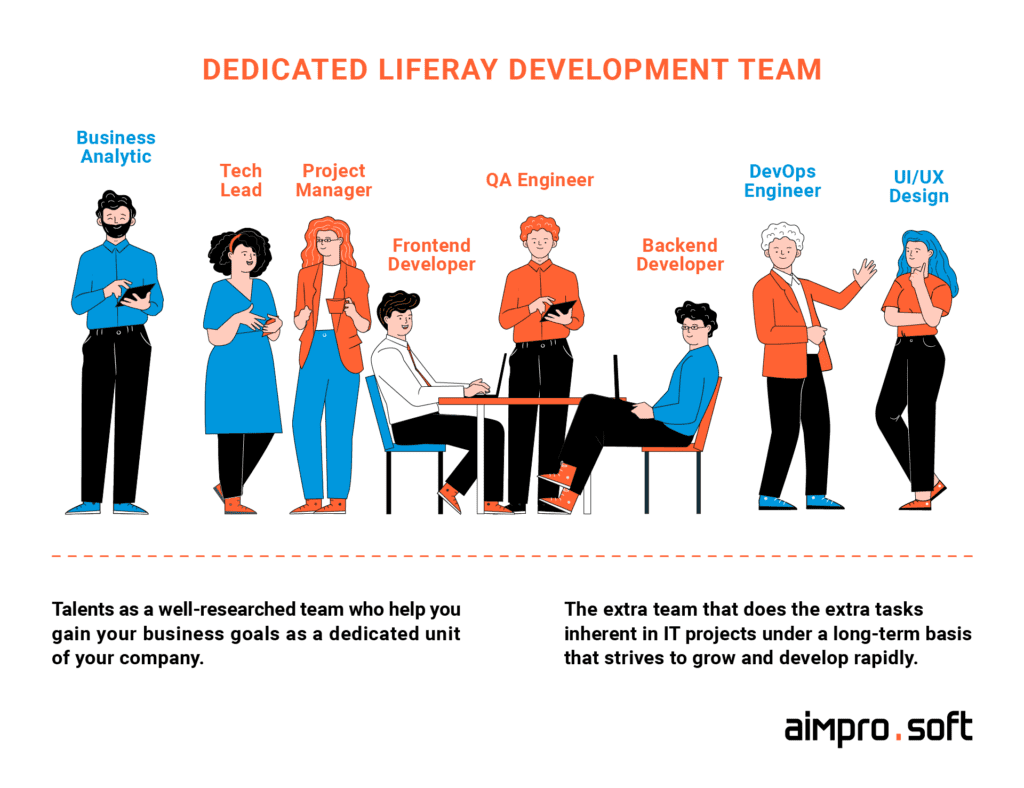 Dedicated Liferay developer team