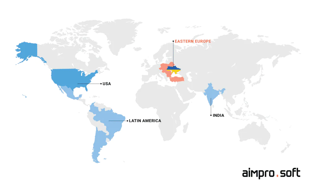 The best regions to outsource Vue.js development The best regions to outsource Vue.js development