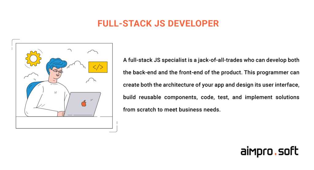 full-stack JS developer responsibilities