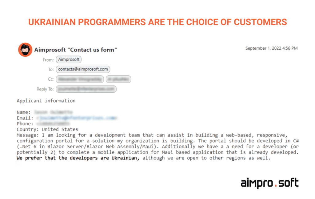 Customers prefer Ukrainian developers to outsource php development