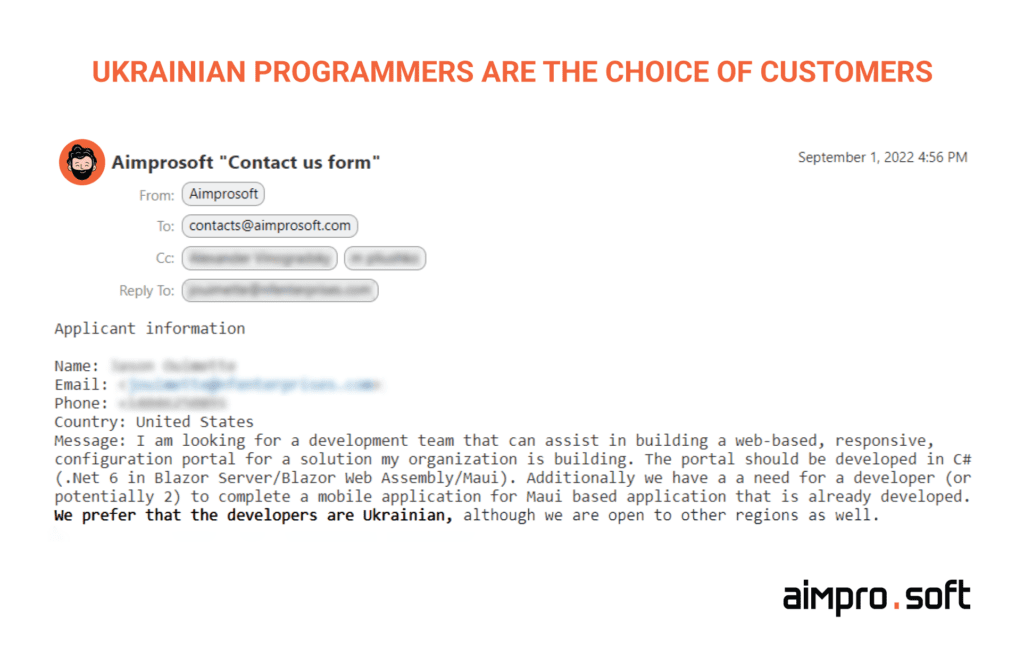  Customers prefer Ukrainian developers to outsource React.js development 