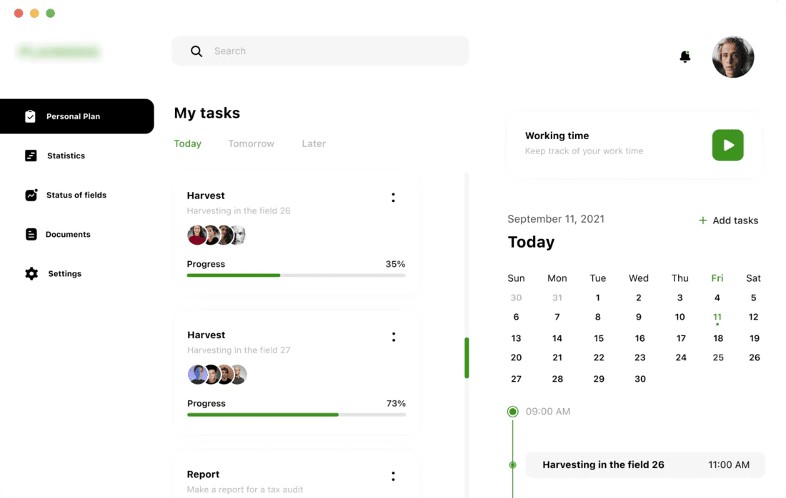 Workforce and crop management software for greenhouses project screenshot 1