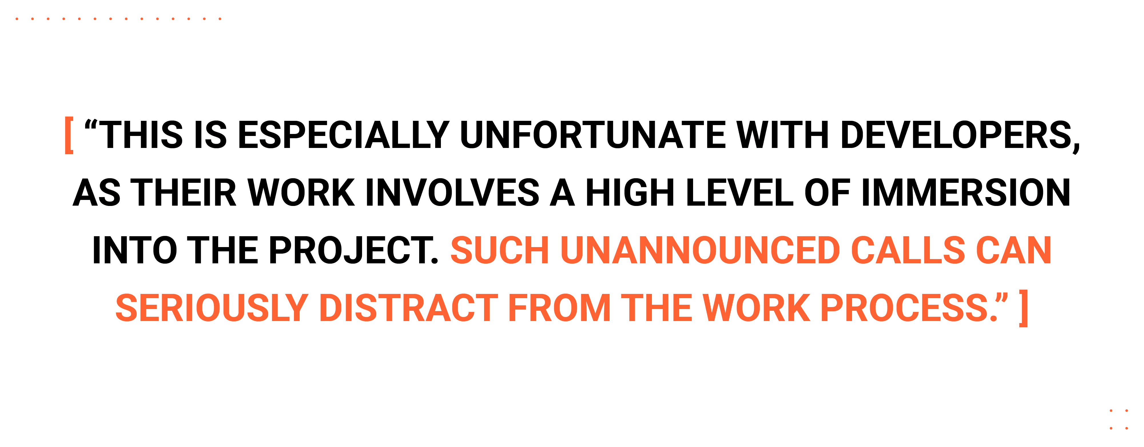 A statement from the project manager A statement from the project manager