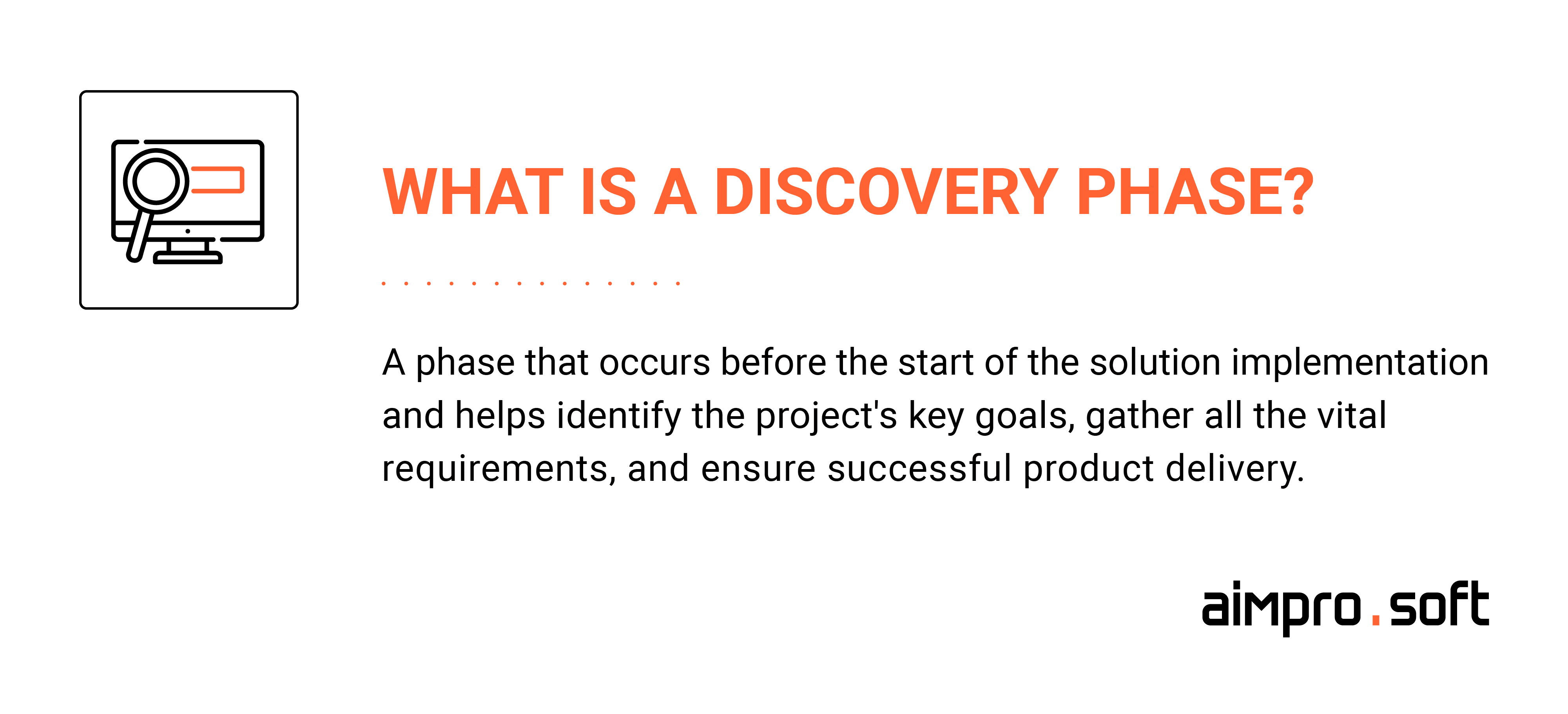Definition of the discovery stage