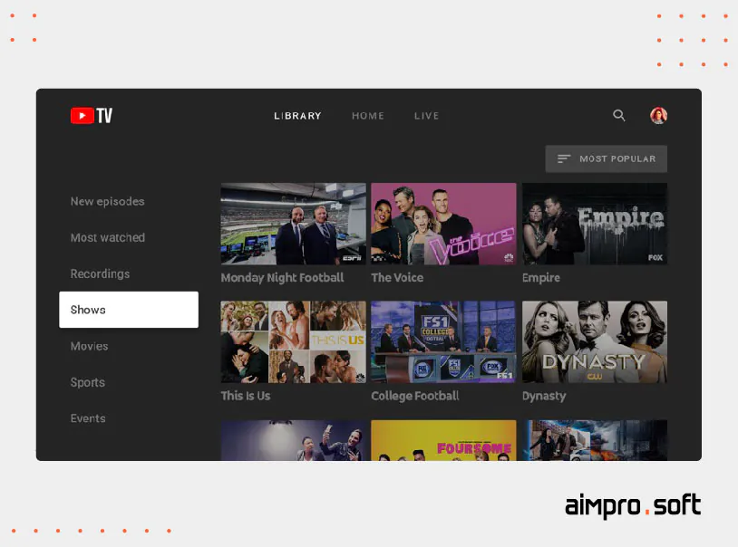 Youtube TV Youtube TV: a successfully implemented project in Angular