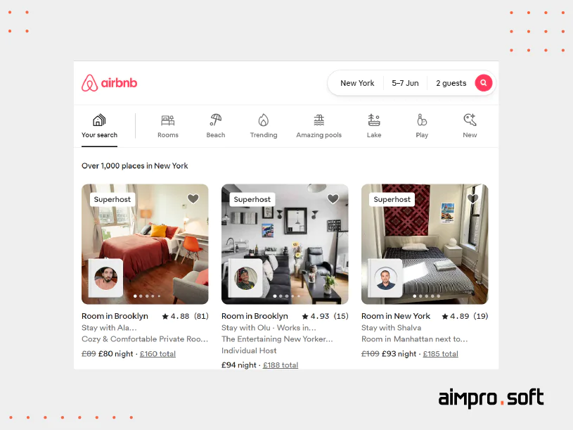 Online marketplace and hospitality service Airbnb