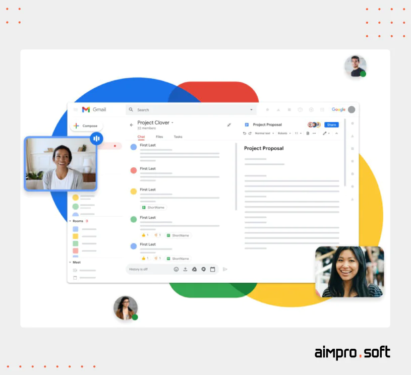 Google Workspace interface Google Workspace interface