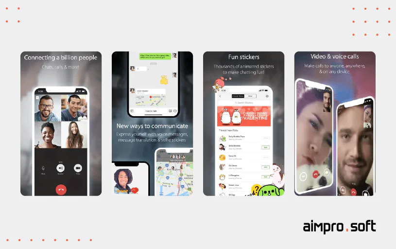 WeChat mobile app interface