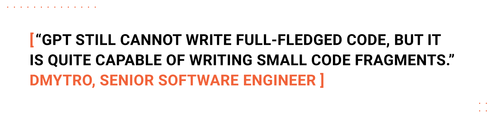 A quote from a senior developer of Aimprosoft A quote from a senior developer of Aimprosoft