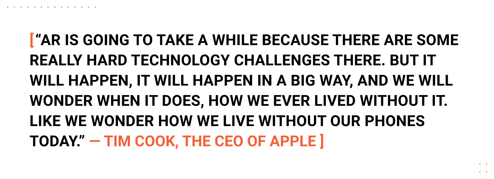 Quote from Tim Cook