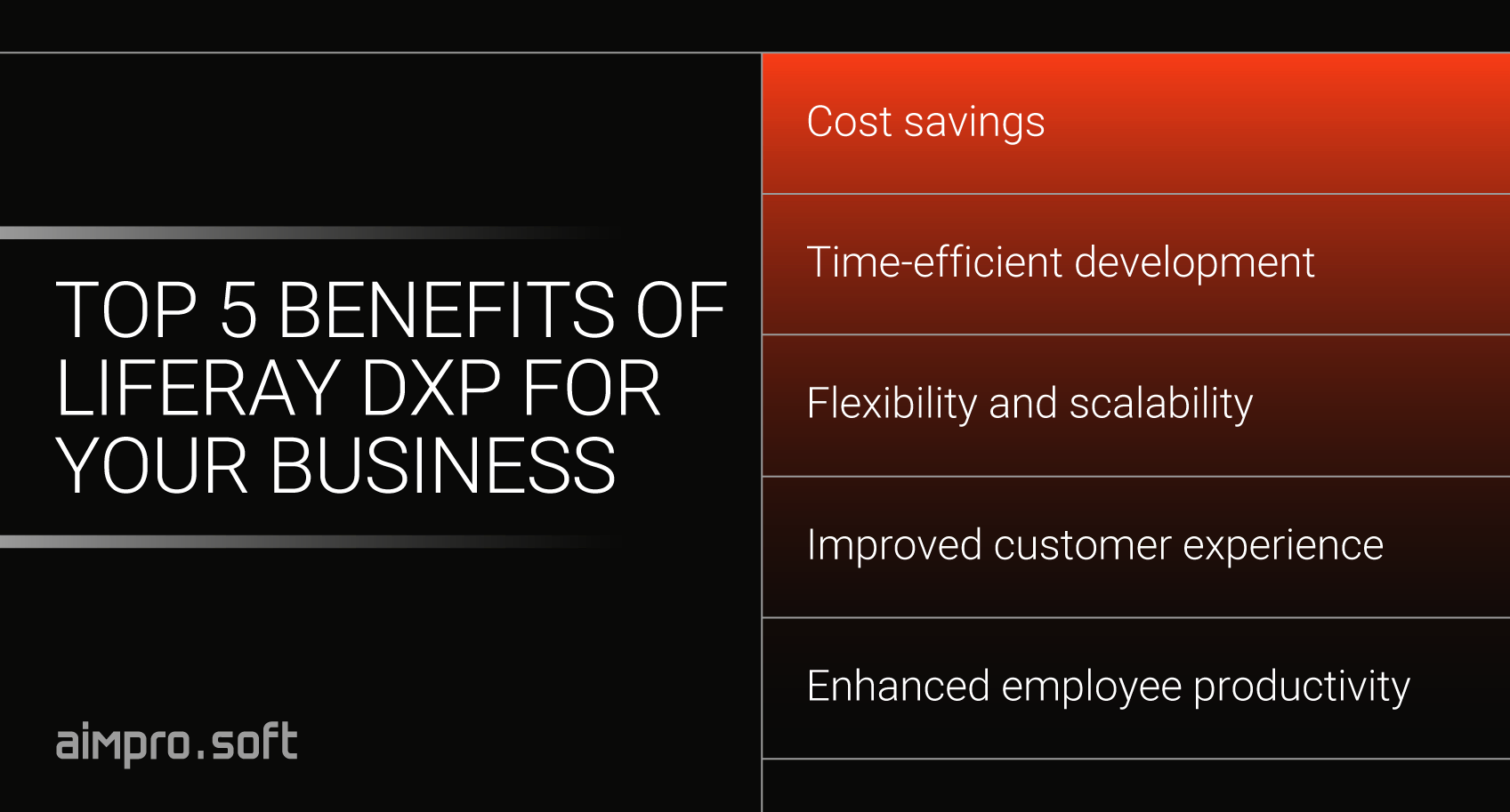 Liferay DXP benefits