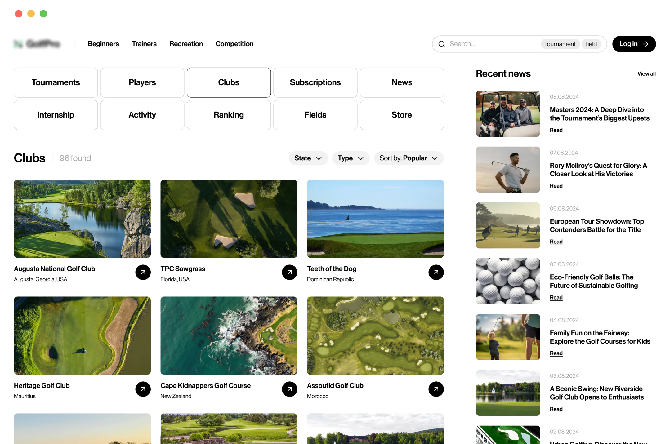 Sports data portal project screenshot 3