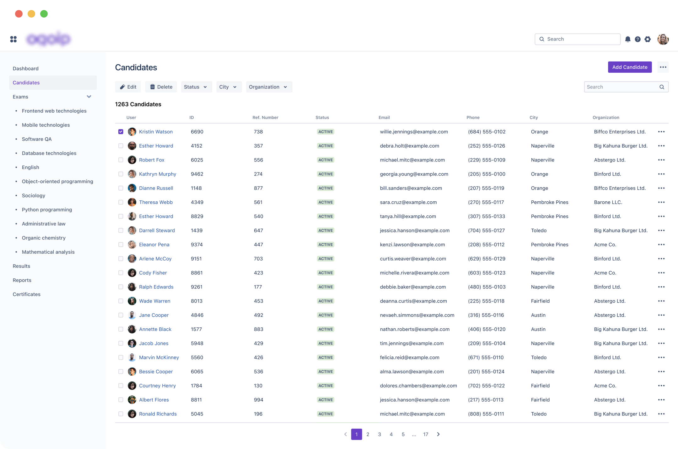 Certification platform project screenshot 1