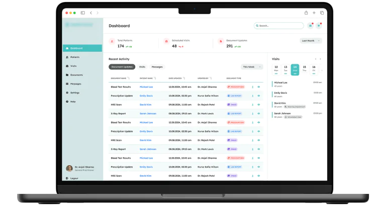 Healthcare provider portal project image