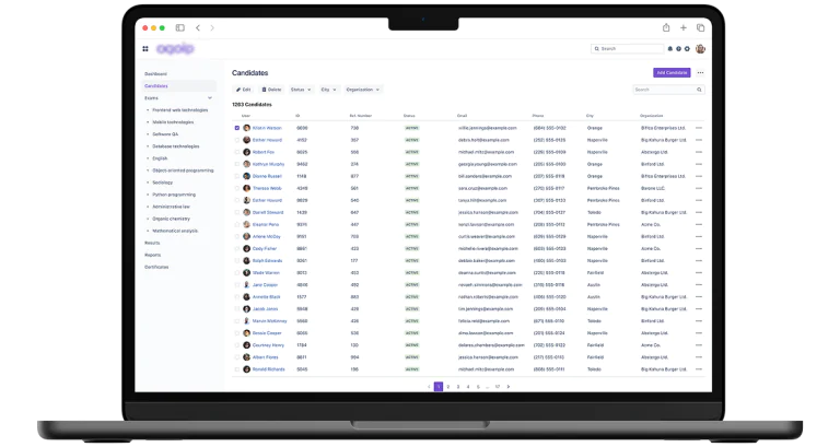 Certification platform project image