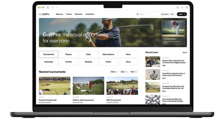 Sports data portal project image