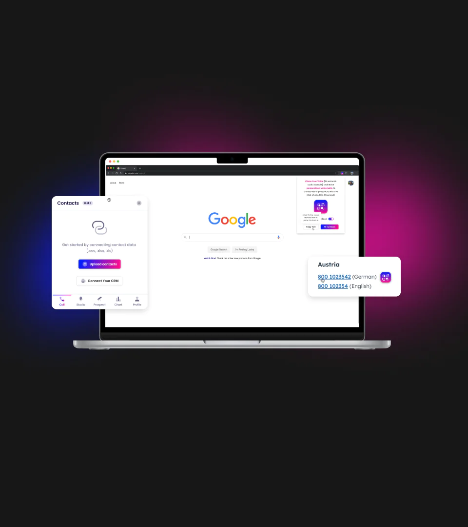 Chrome extension for  an AI-powered platform