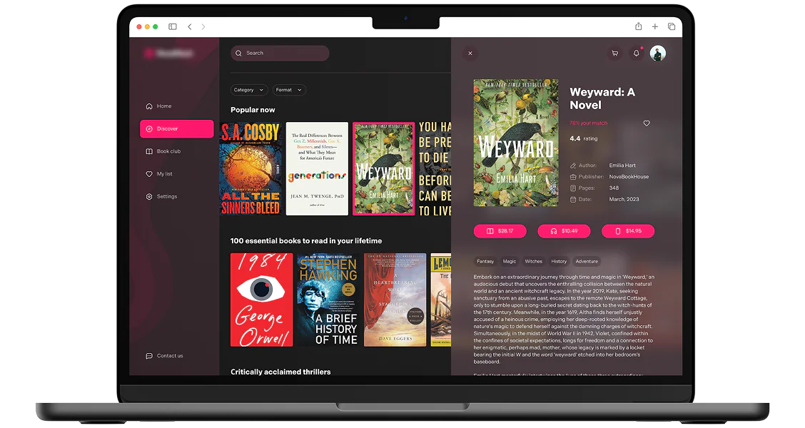 Intelligent book recommendation service project image