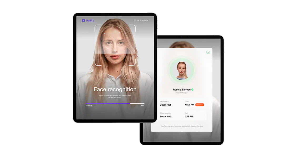 Facial recognition system for secure office access