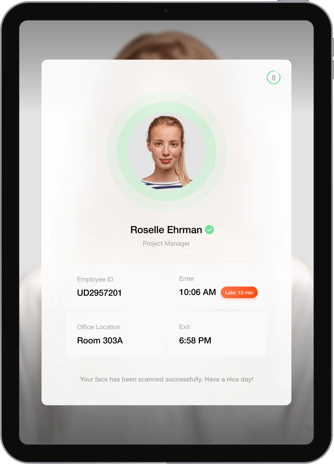 Facial recognition system for secure office access project screenshot 3