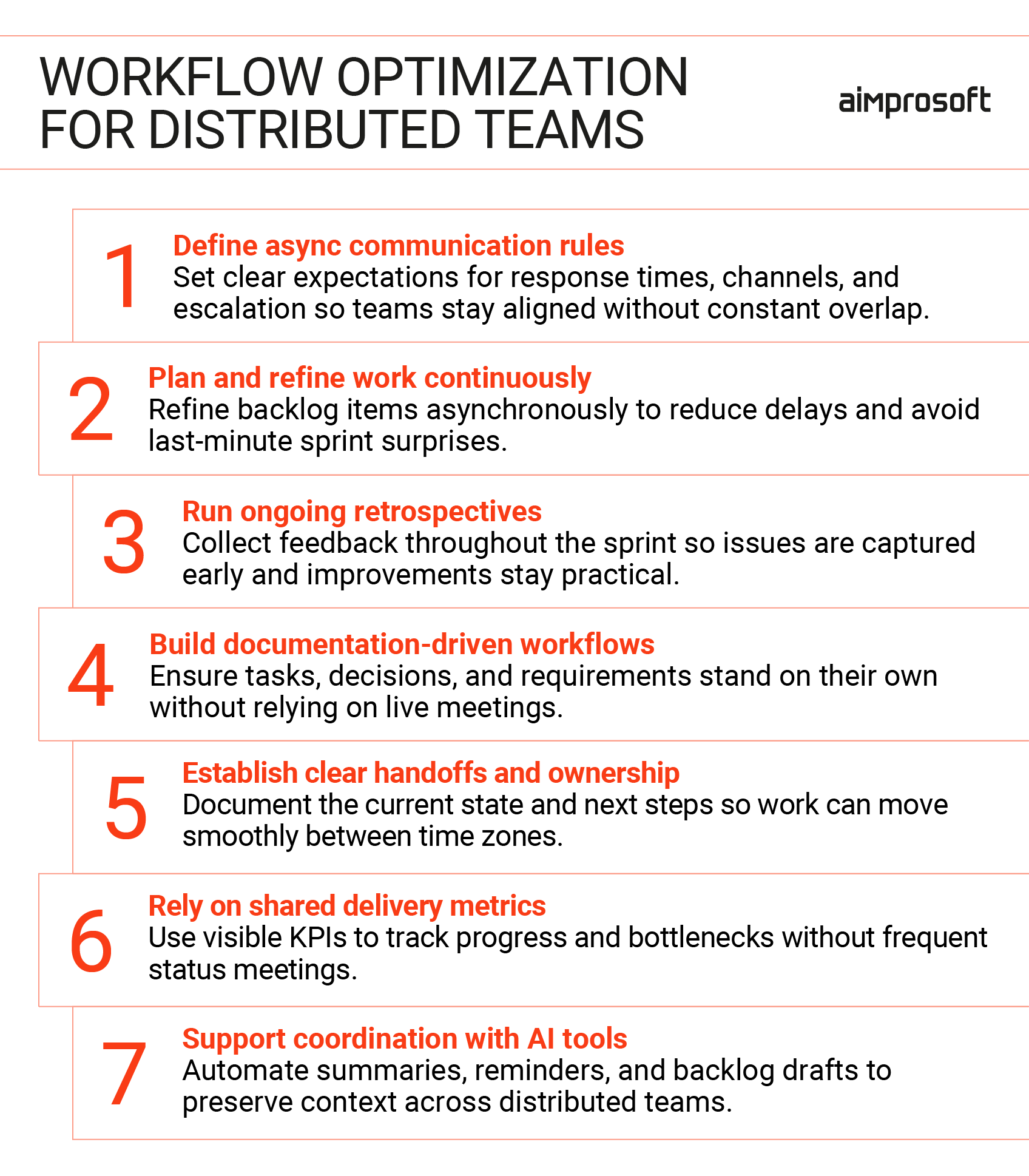 Workflow optimization for dedicated dev teams